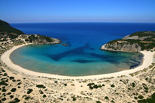 Plage de Voidokilia à Pylos