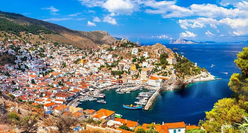 Picturesque Village Of Hydra Island,saronic,greece.