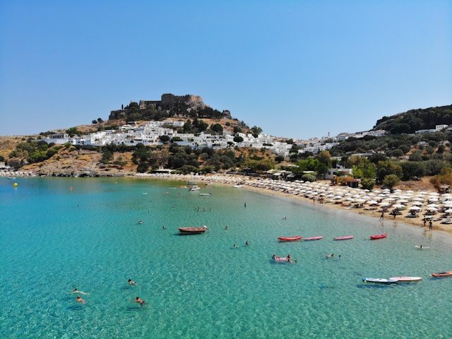 Lindos plage Lindos plage