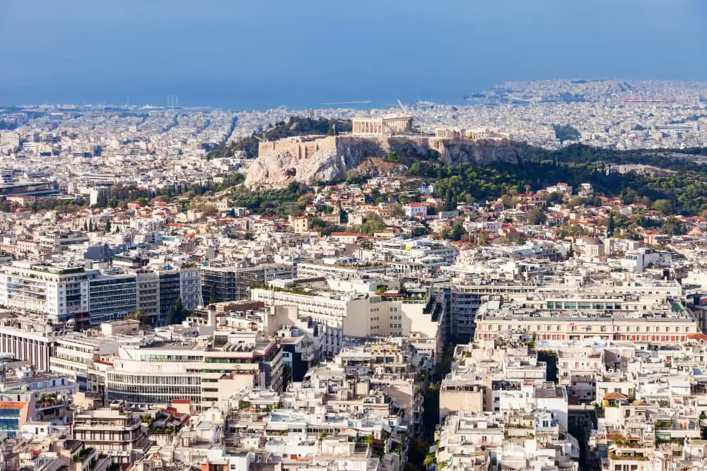 Acropole Athénienne En Grèce