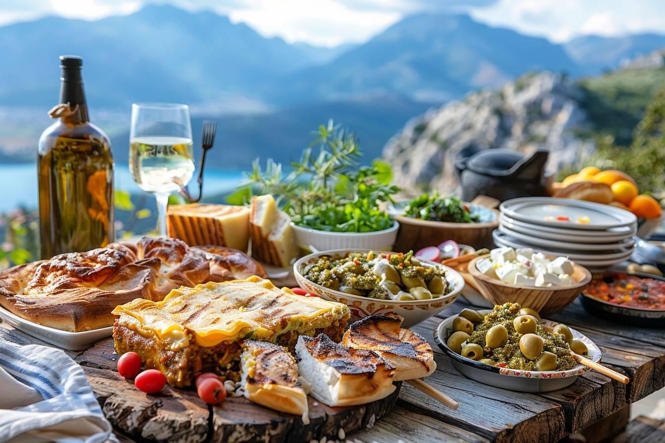 Découvrez les délices culinaires des montagnes grecques : spécialités traditionnelles à savourer