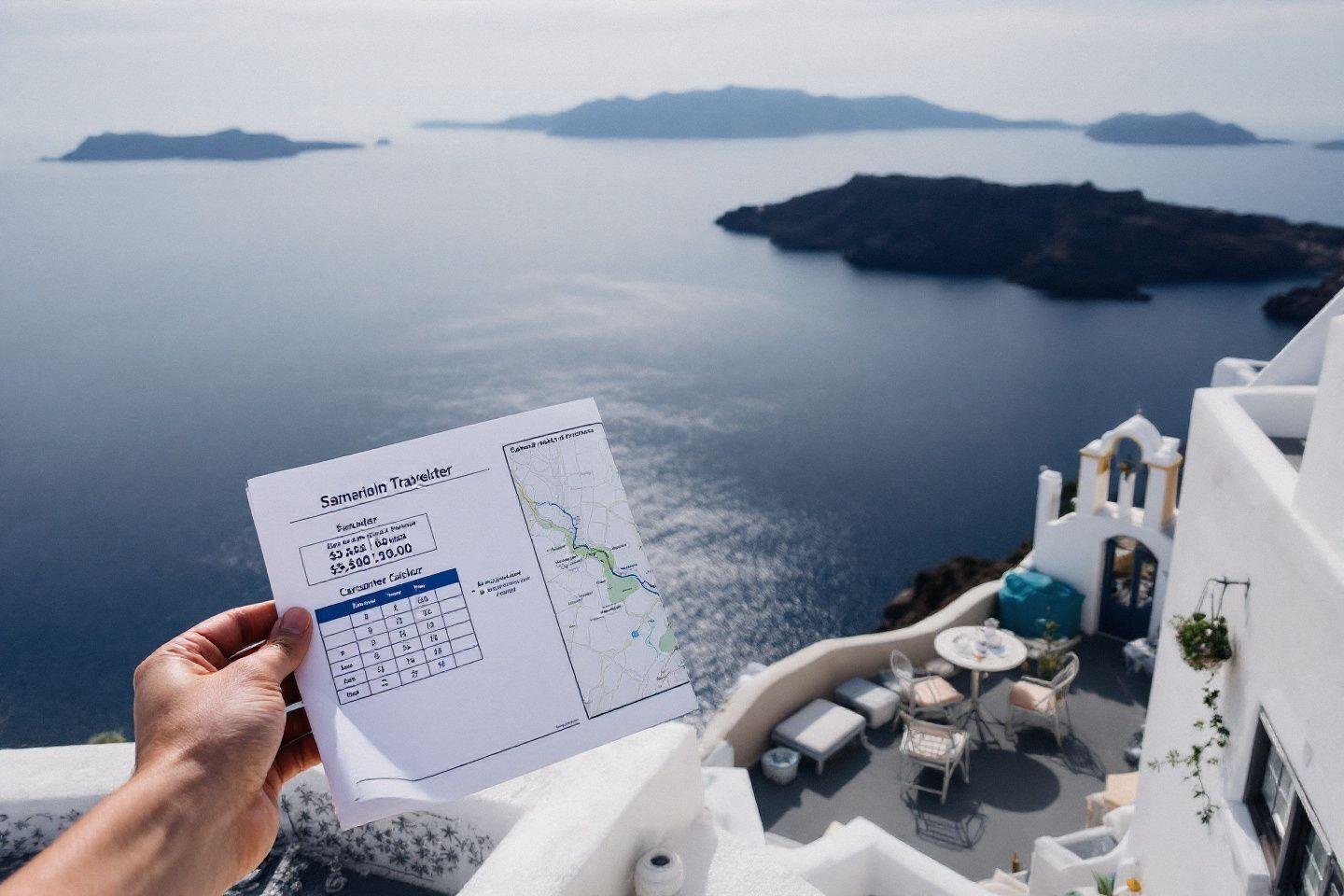 Quel budget prévoir pour une semaine à Santorin : guide complet des dépenses de voyage