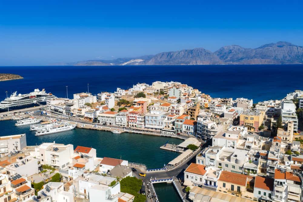 Vue aérienne Agios Nikolaos