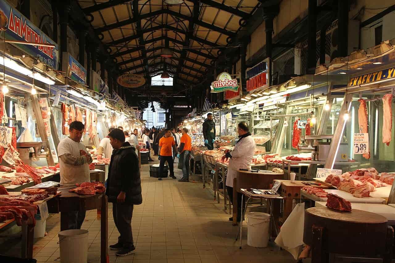 Central Market poisson Athènes