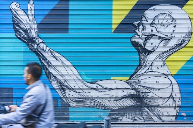 Fresque street art Psyri Athènes Fresque street art Psyri Athènes