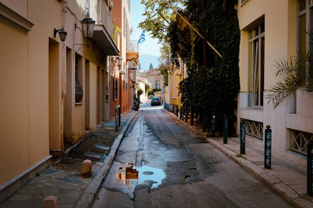 Ruelle quartier Psyri Athènes