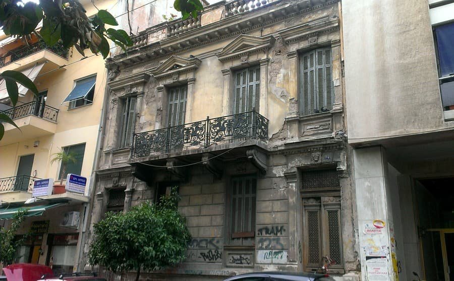 Vieux bâtiment du quartier Koukaki
