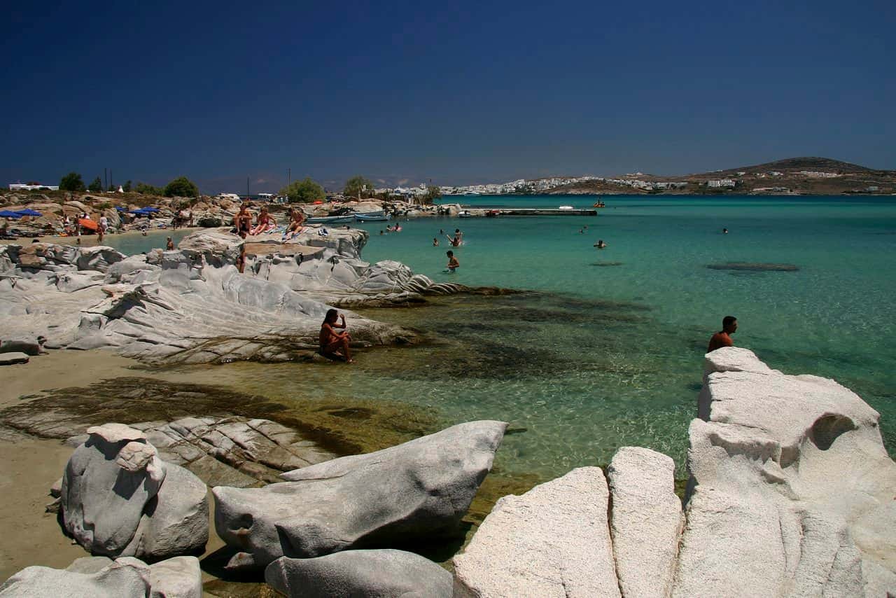 Kolympithres plage Naoussa Paros Kolympithres plage Naoussa Paros