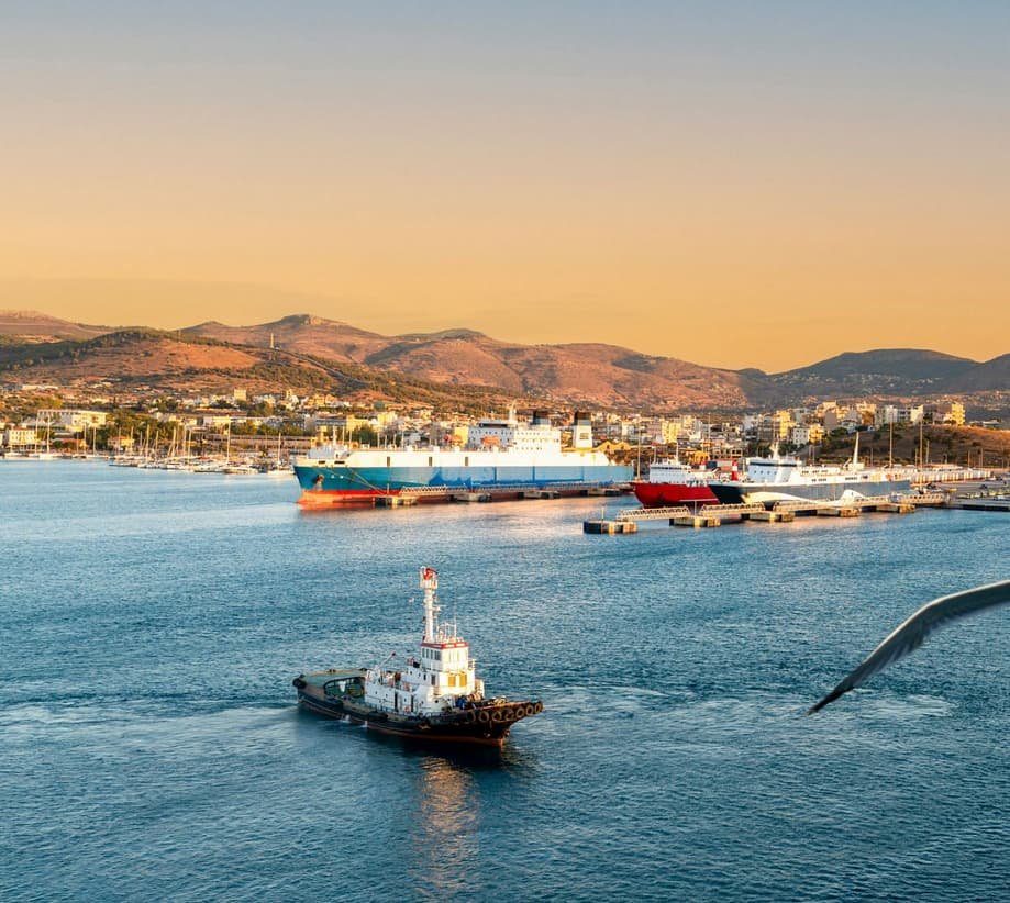 Port Lavrio Grèce