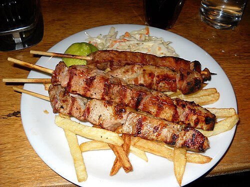 Assiette de souvlaki Assiette de souvlaki